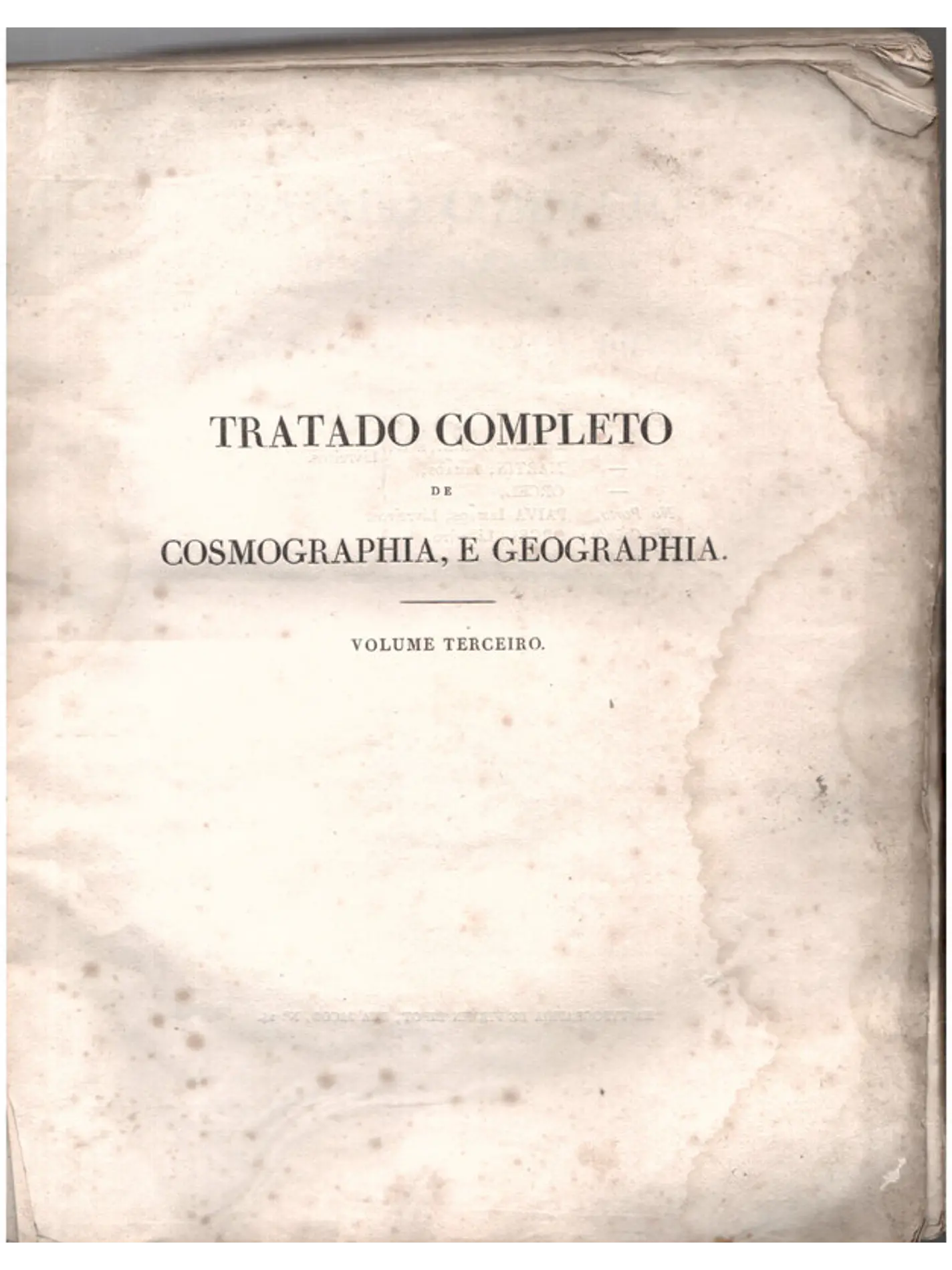 Tratado completo de cosmografia e Geografia 1
