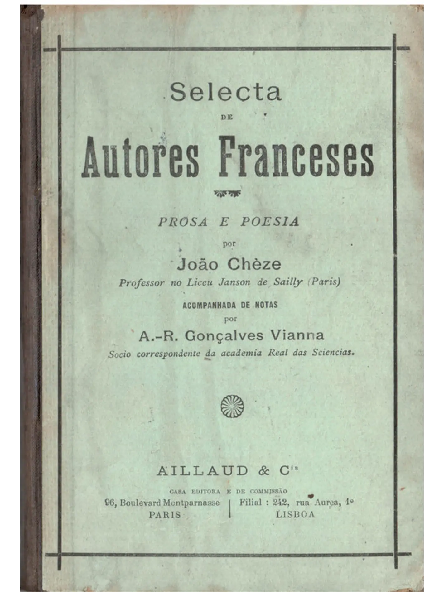 Selecta de autores franceses prosa e poesia 1