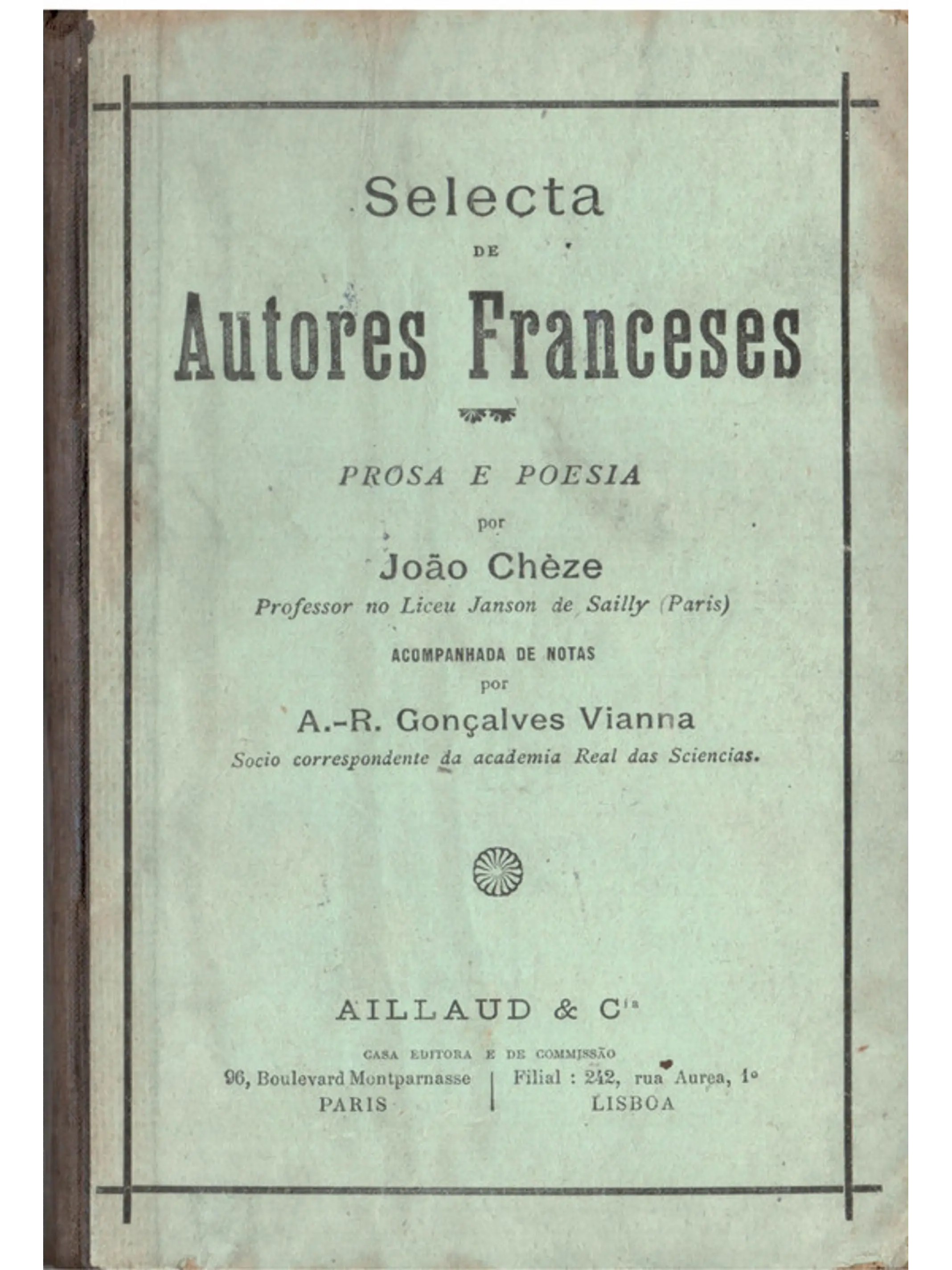Selecta de autores franceses prosa e poesia 1
