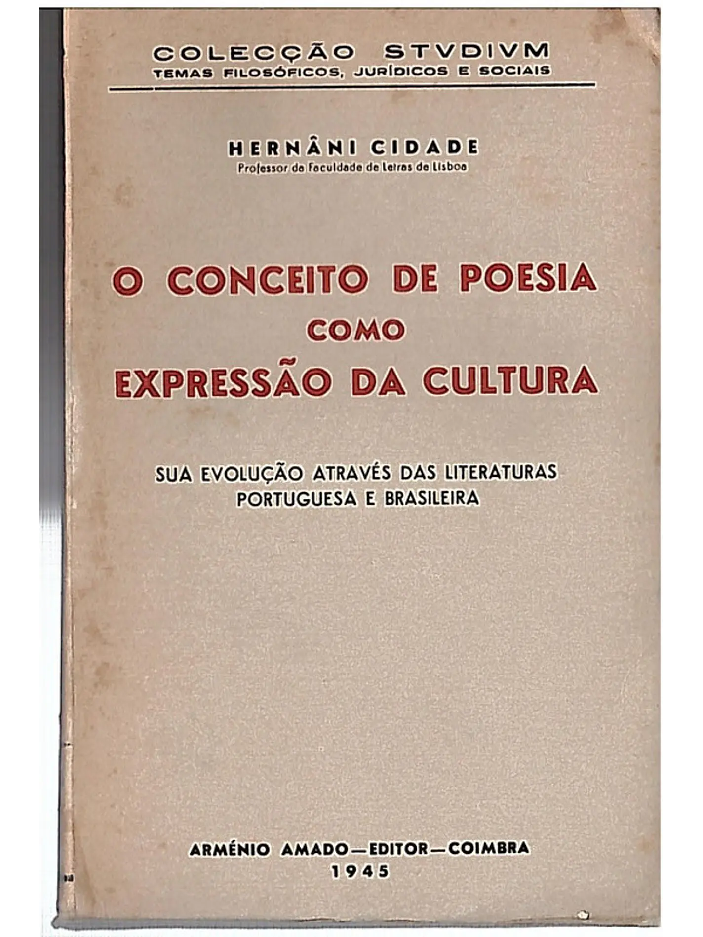 O conceito de poesia como expressão da cultura 1