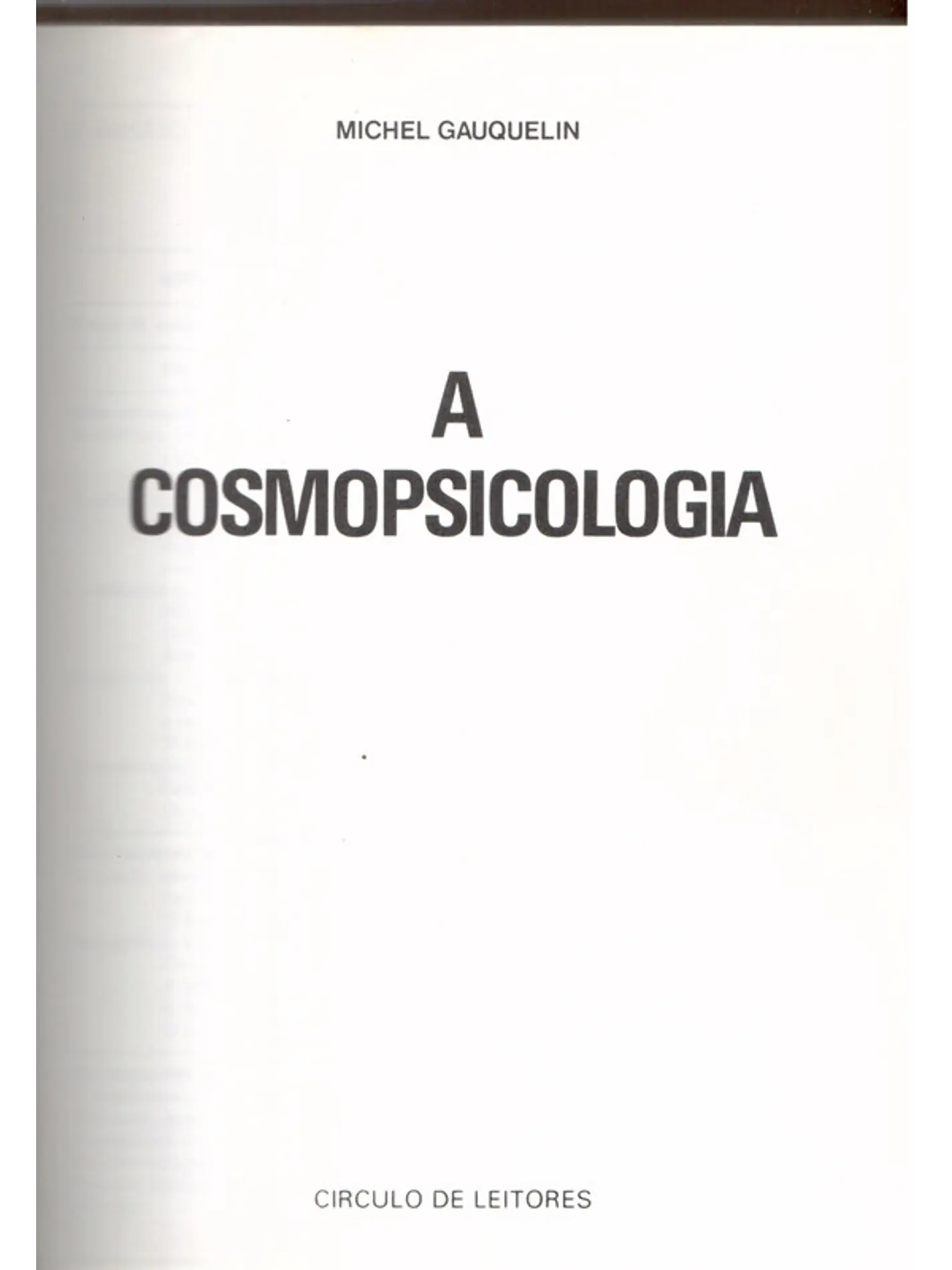 A cosmopsicologia 1