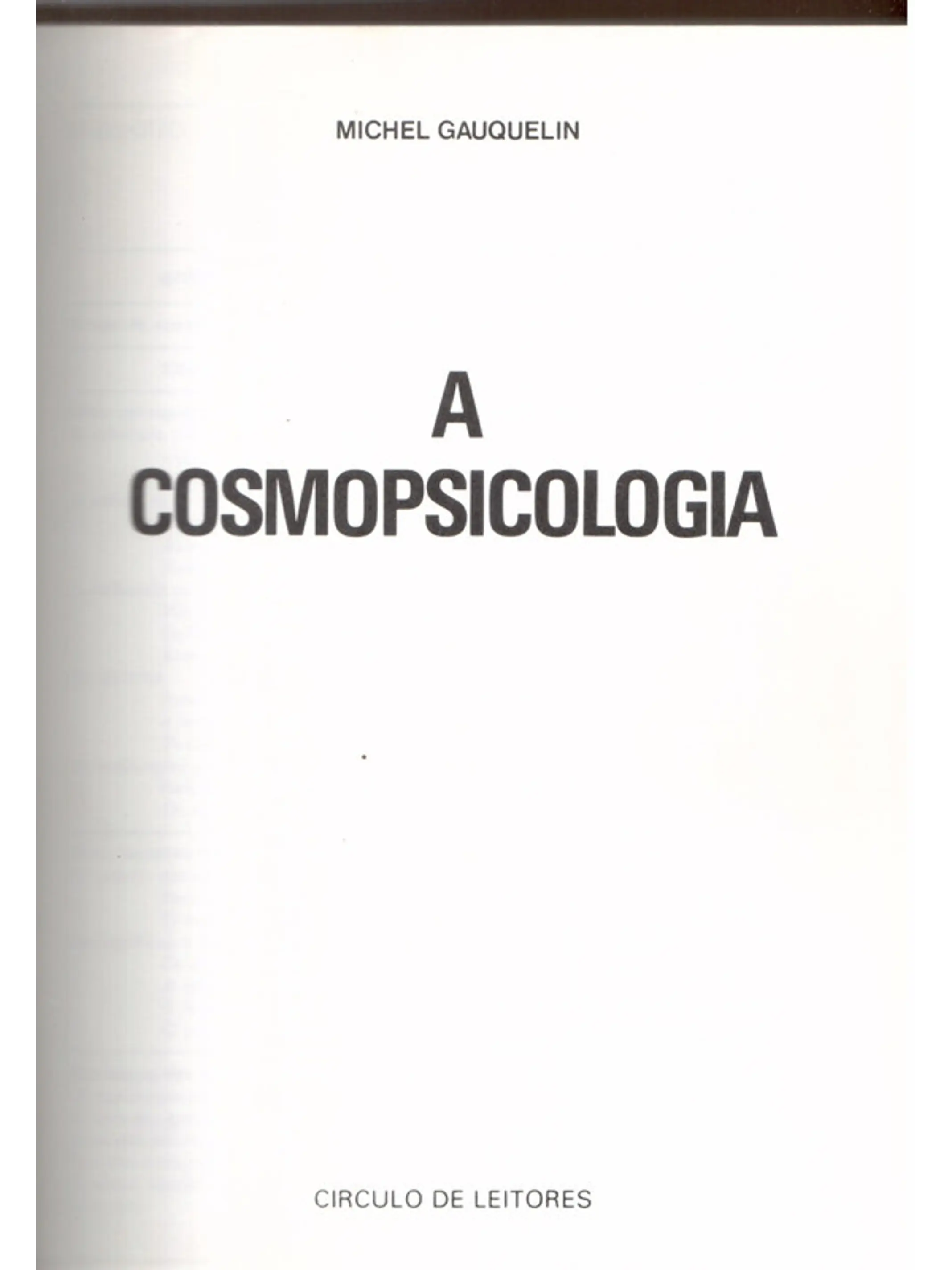 A cosmopsicologia 1