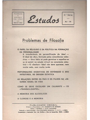 Estudos - Problemas de filosofia