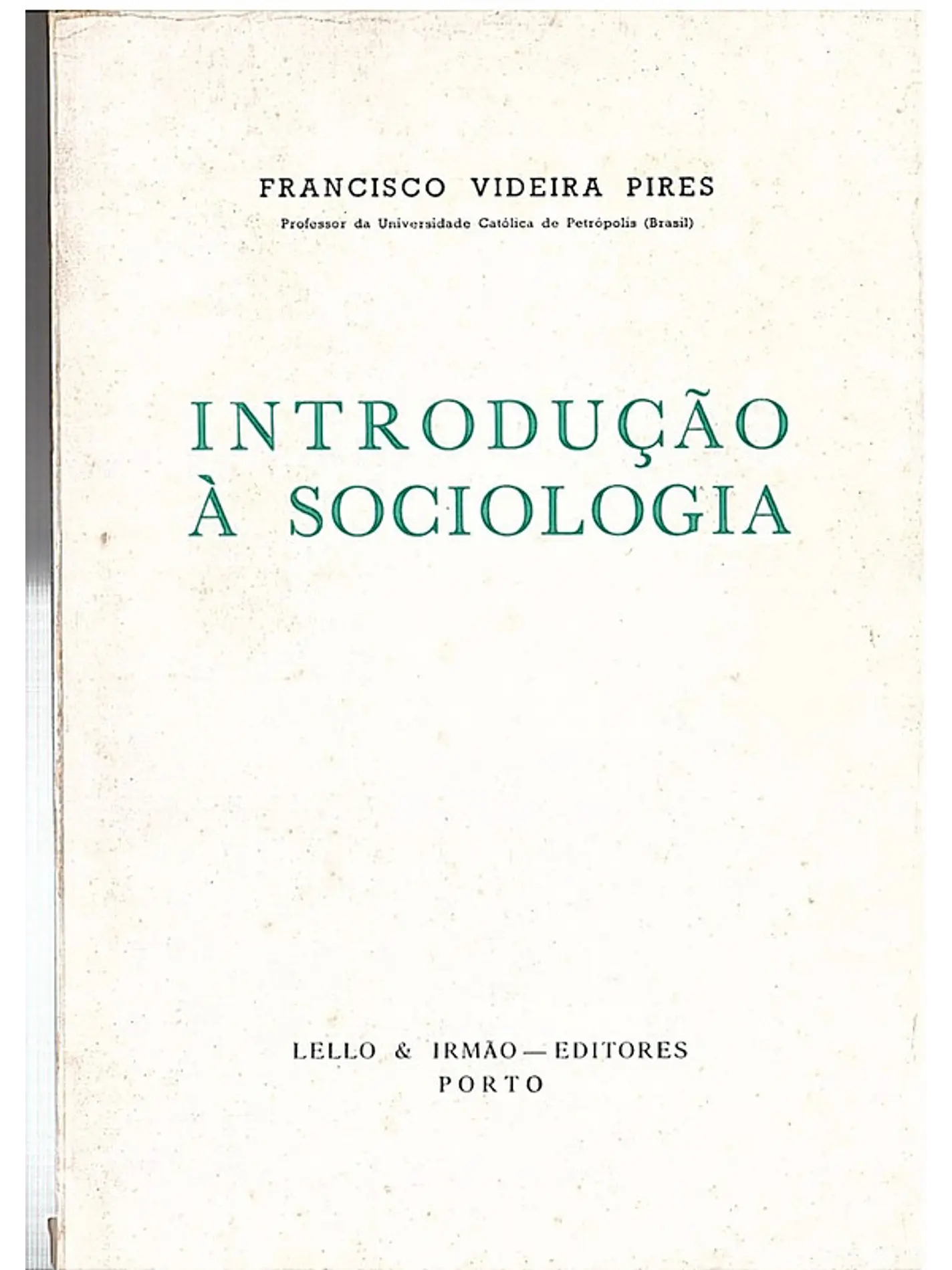 Introdução à sociologia 1