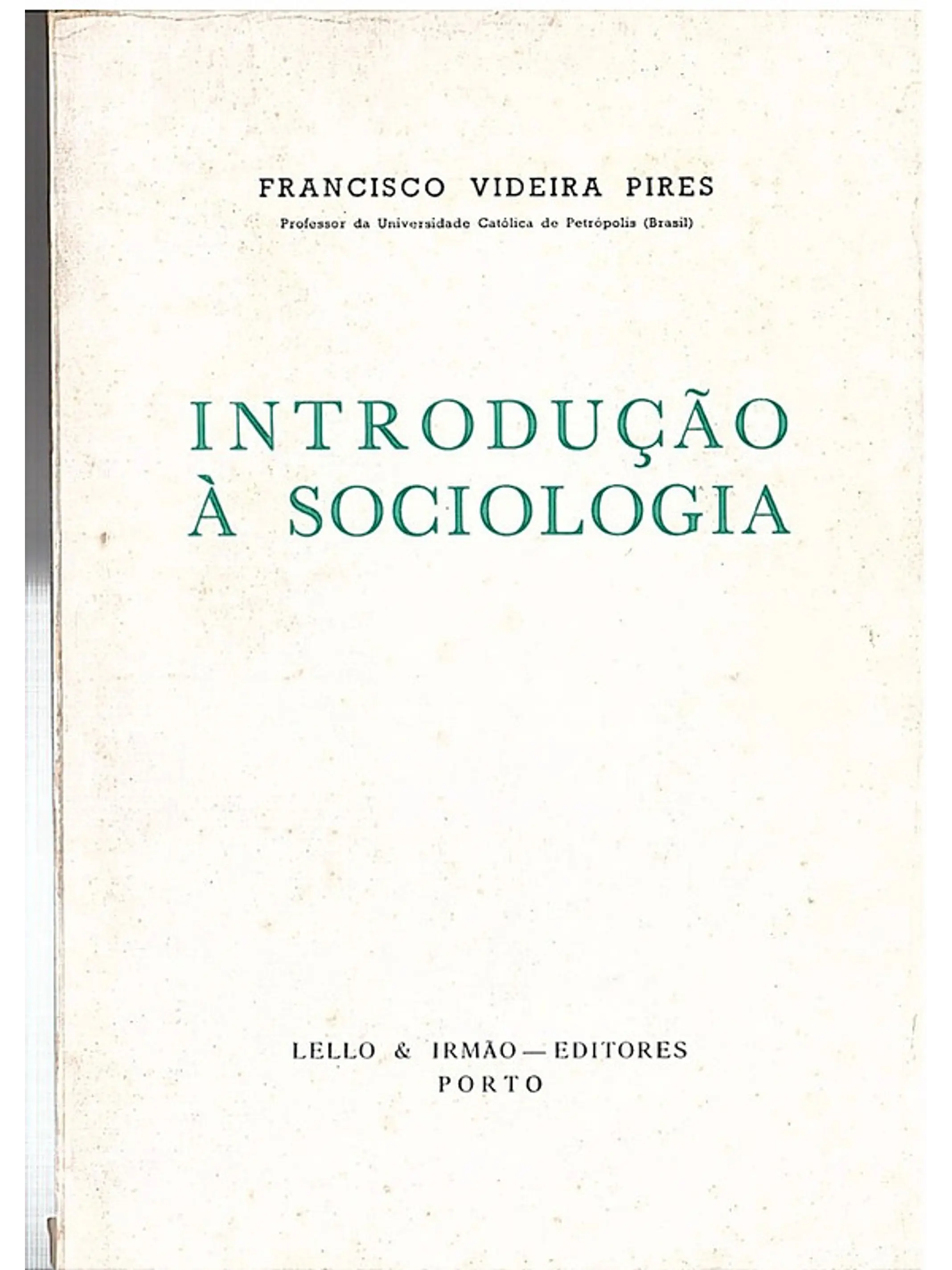 Introdução à sociologia 1
