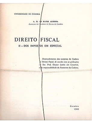 Direito Fiscal - II dos impostos em especial (com anotações pessoais)