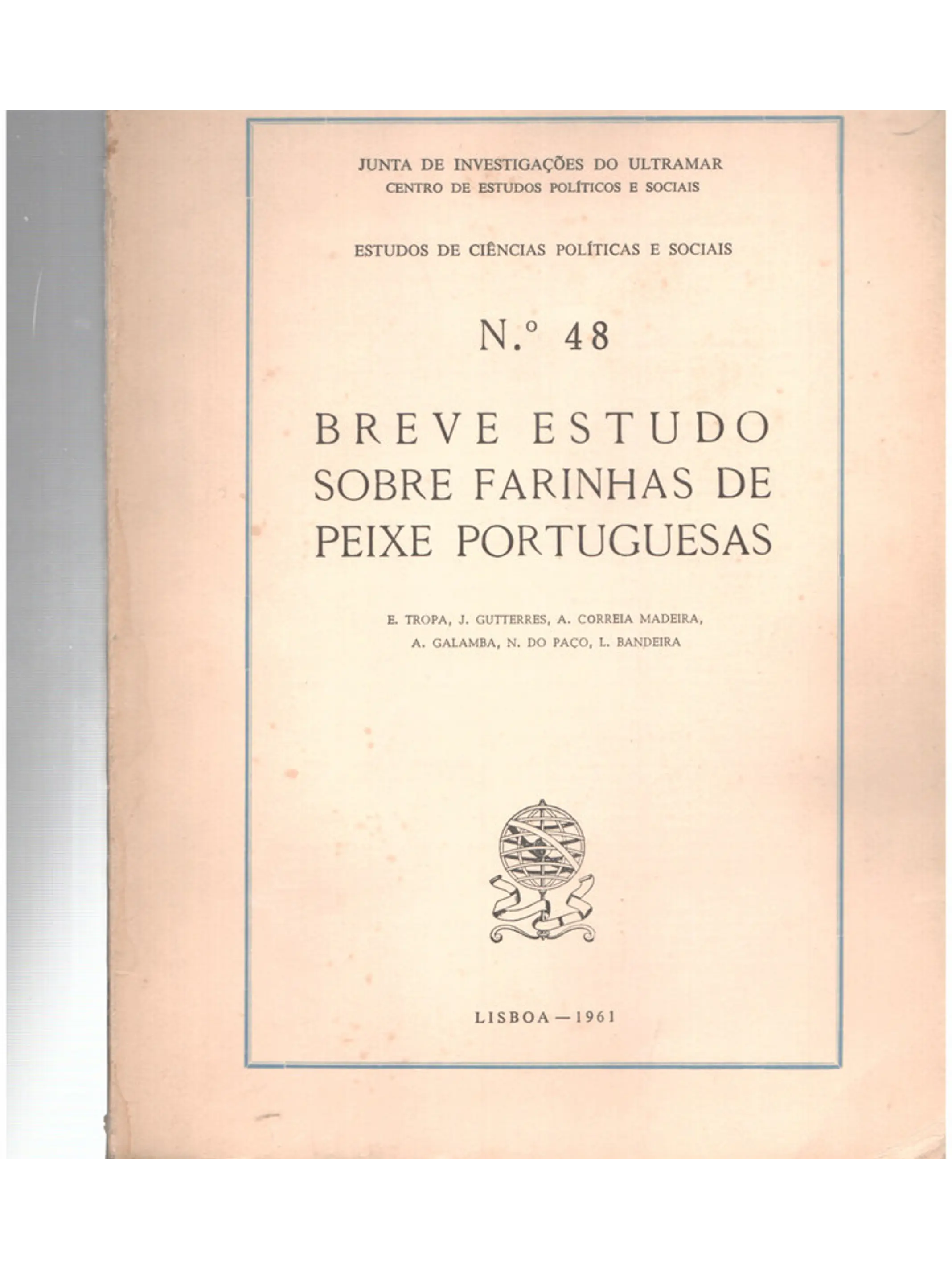 Breve estudo sobre farinhas de peixe portuguesas 1