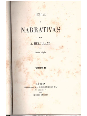 Lendas e narrativas volume 2