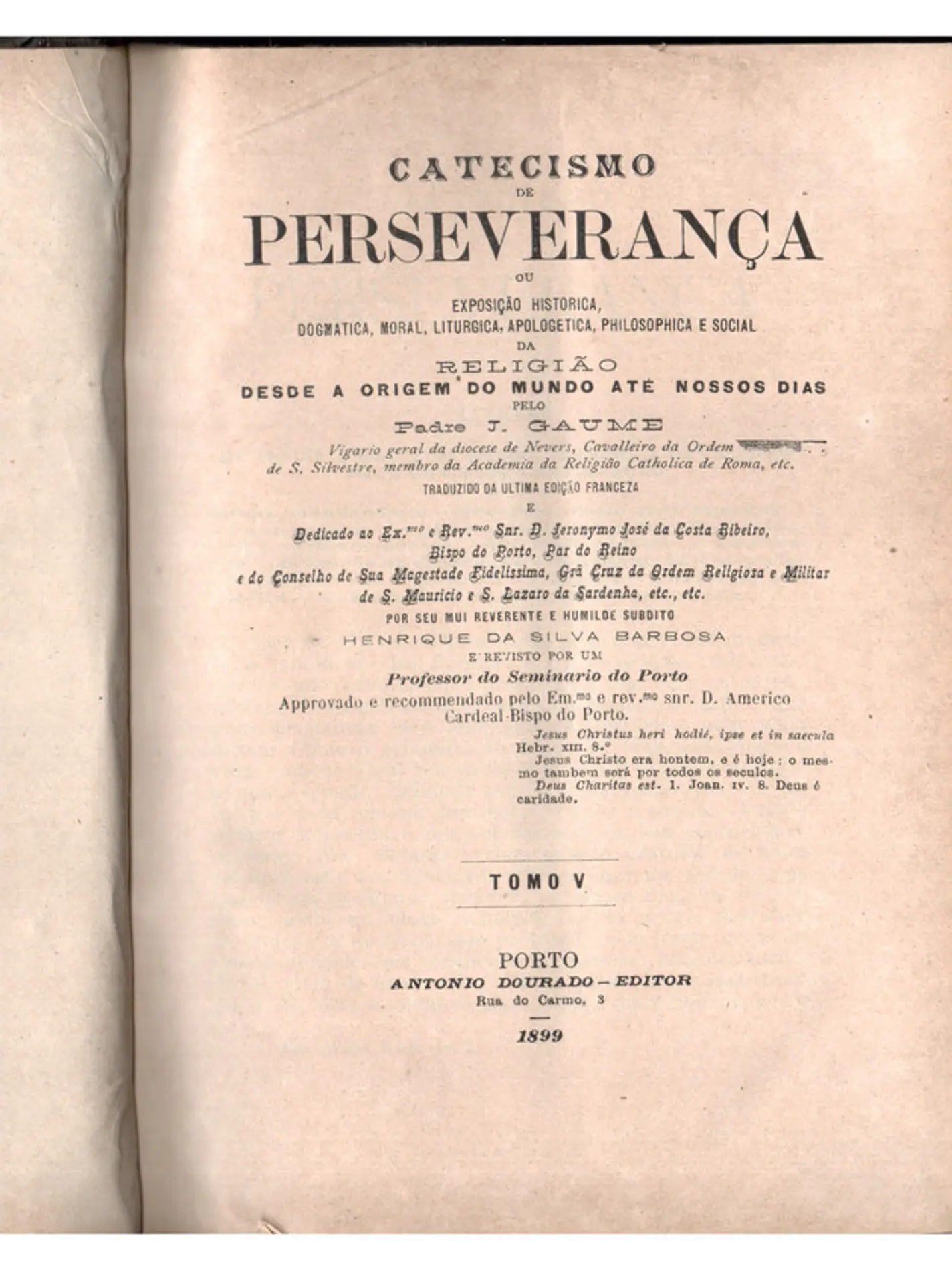 Catecismo da perseverança Volume(s) 5 e 6 1