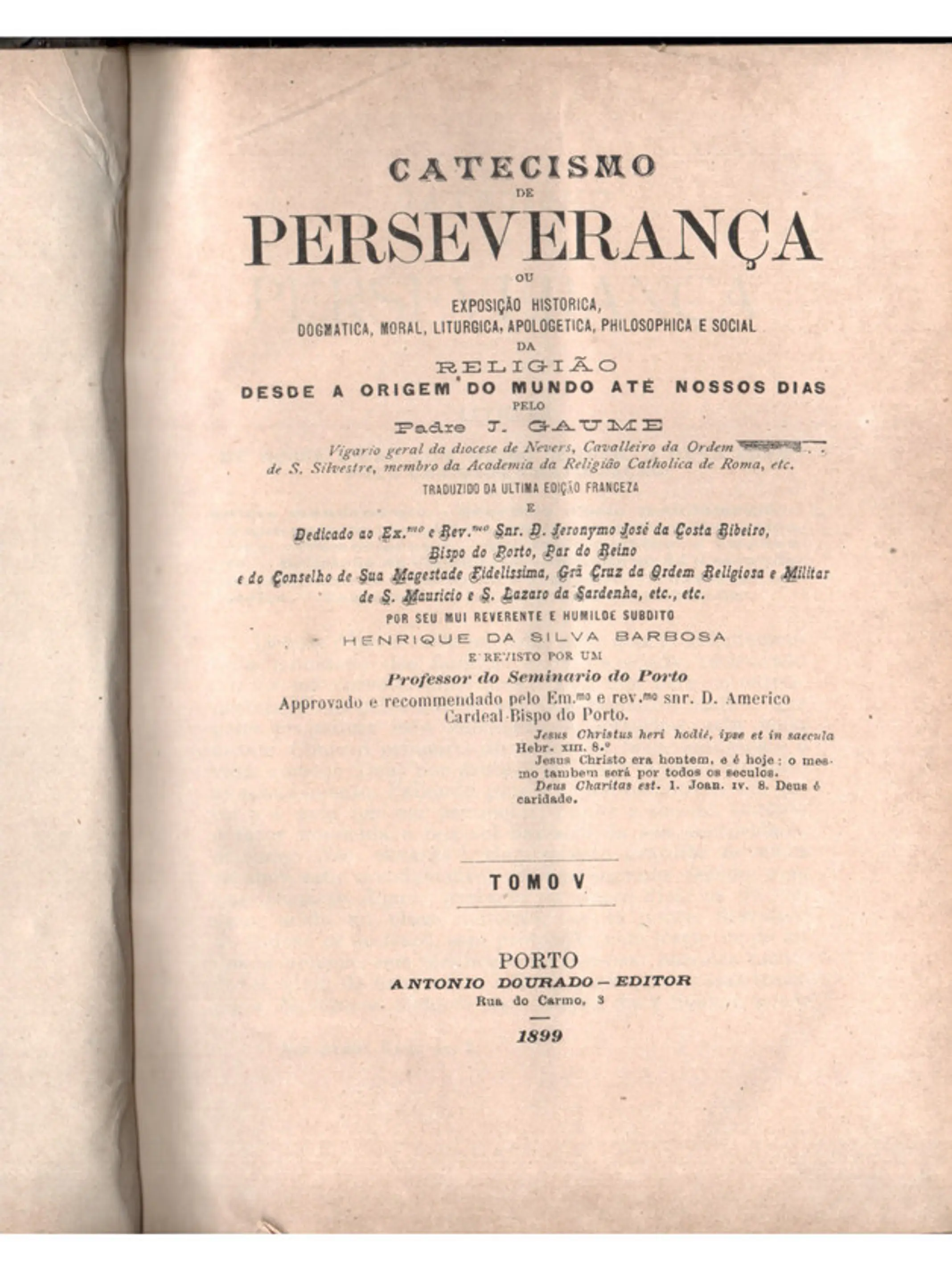 Catecismo da perseverança Volume(s) 5 e 6 1