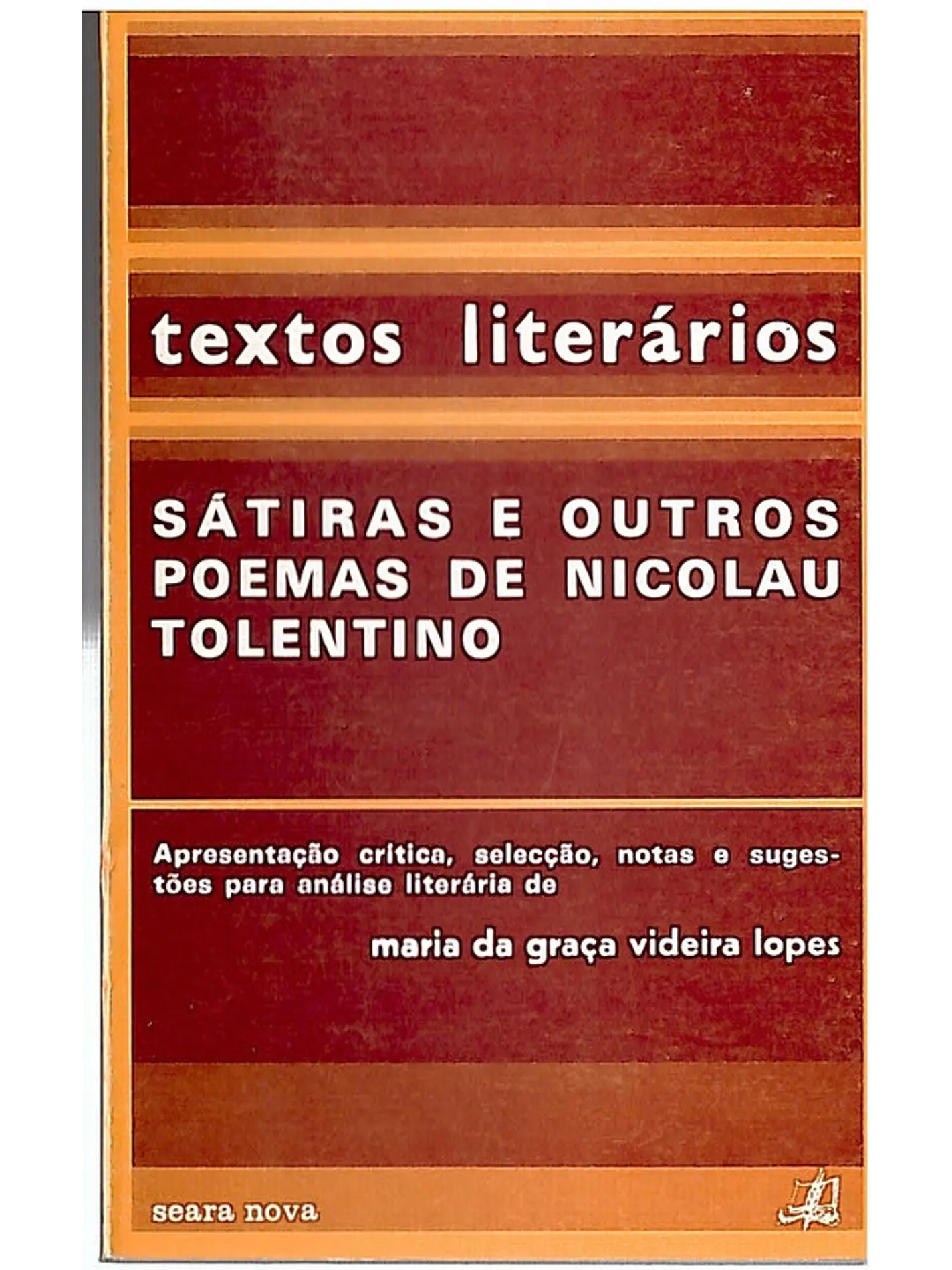 Textos literários sátiras e outros poemas Nicolau Tolentino 1