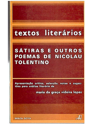 Textos literários sátiras e outros poemas Nicolau Tolentino
