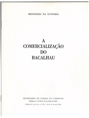 A comercialização do bacalhau