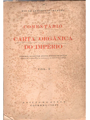 Comentário à carta orgânica do Império