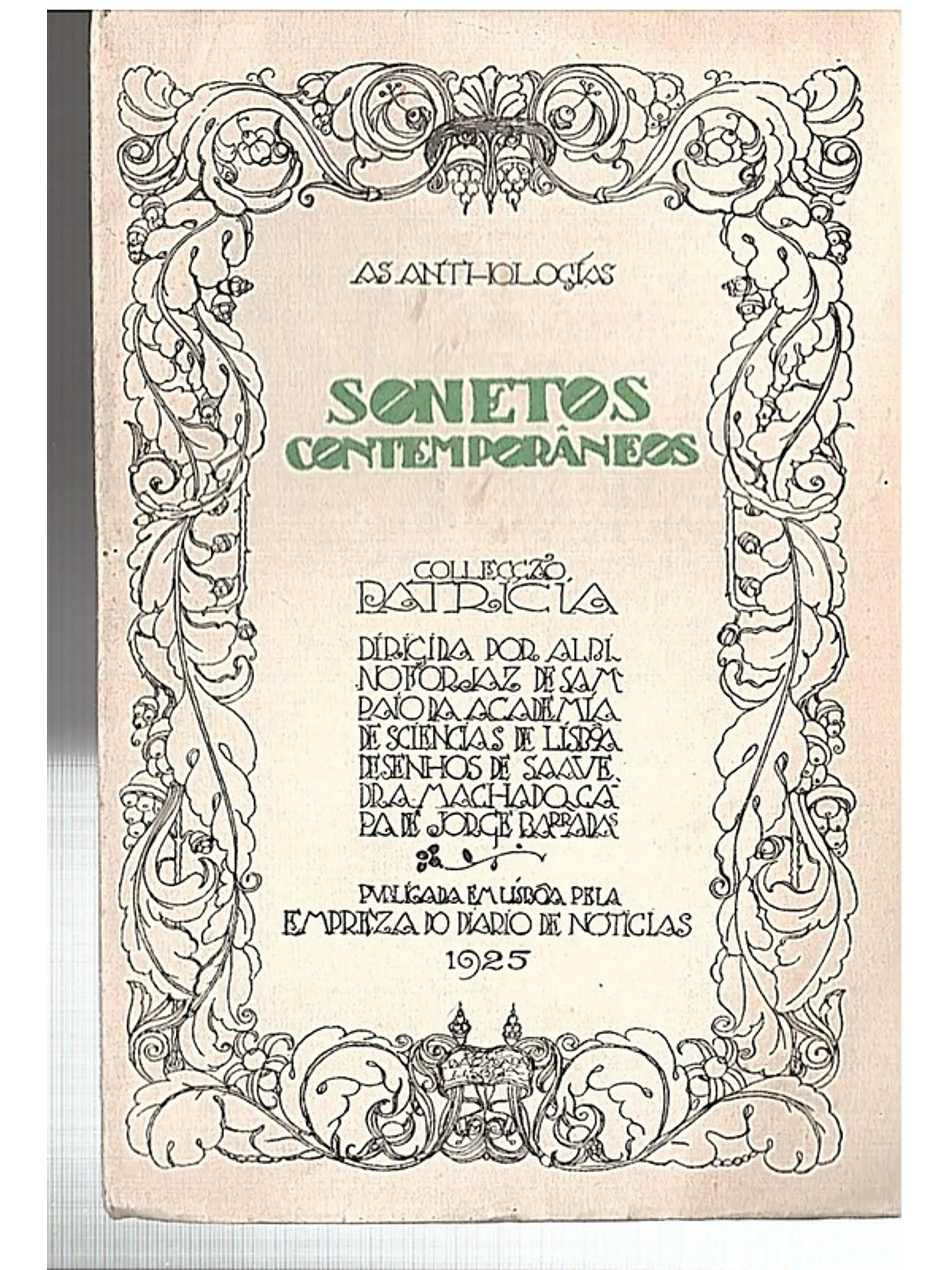 Revista da coleção Patrícia - Sonetos contemporâneos 1