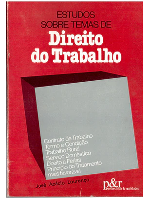 Estudos sobre temas de direito do trabalho