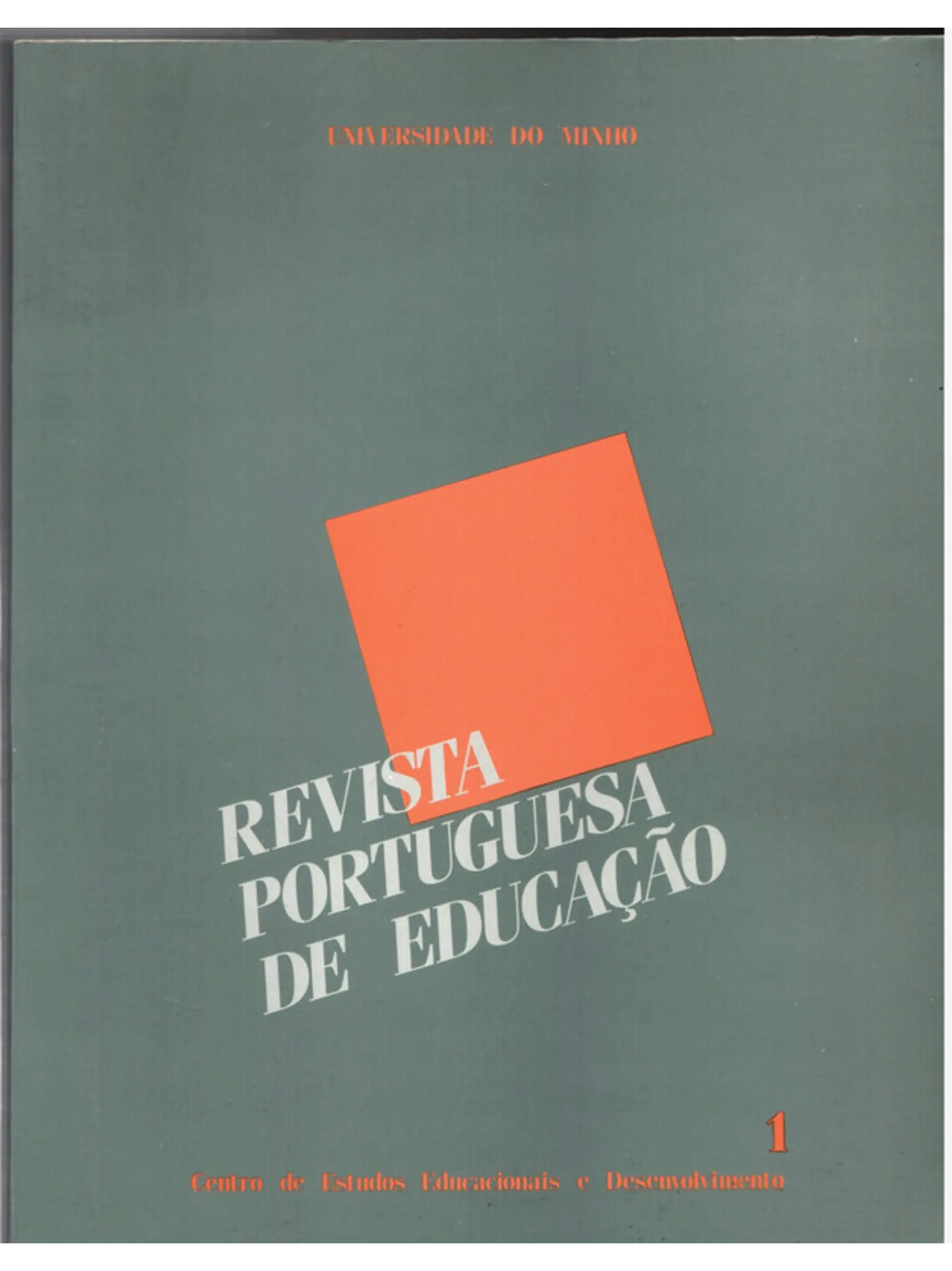 Revista portuguesa de educação nº 1 1