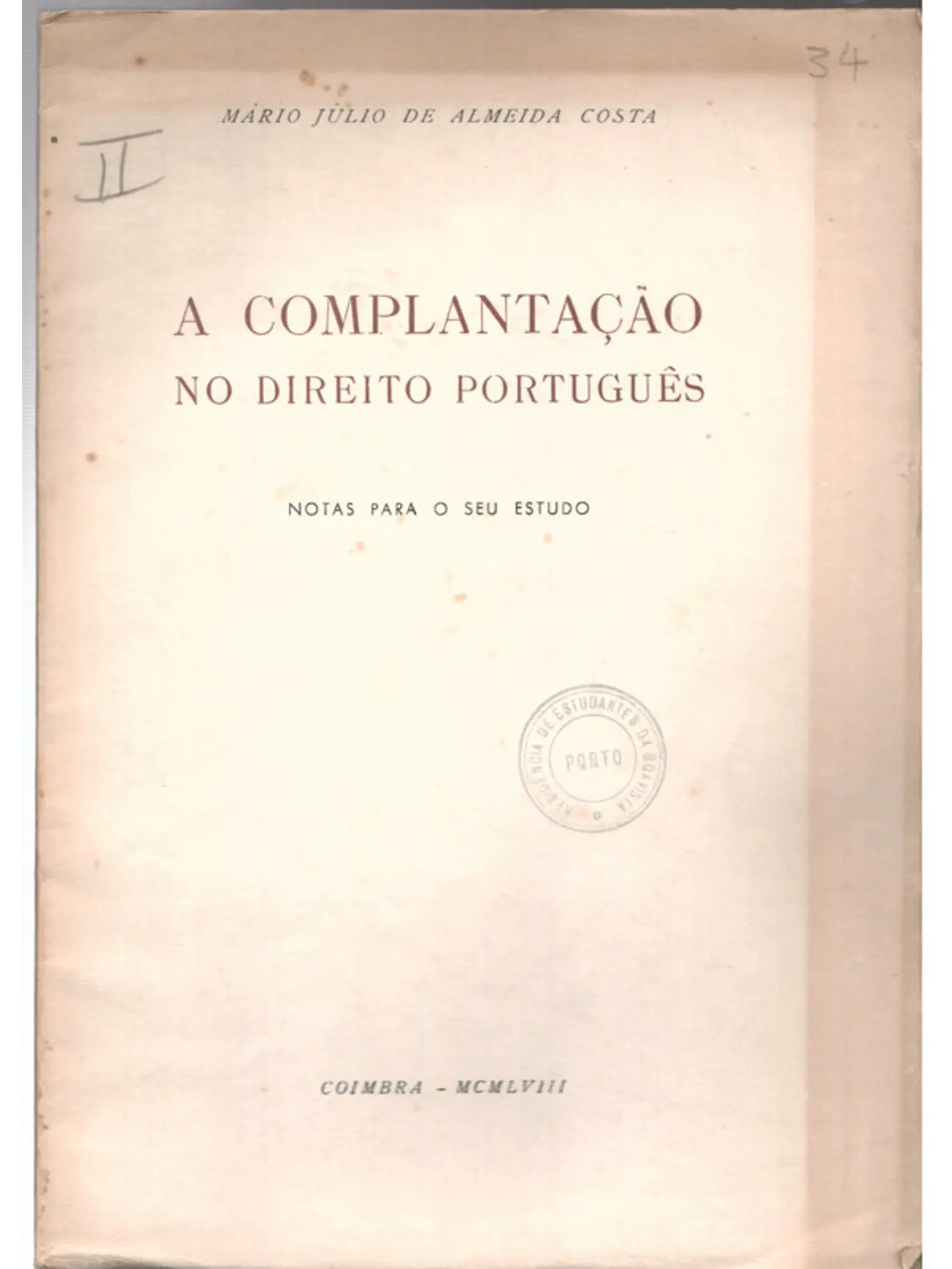 A complantação no direito português notas para o seu estudo 1
