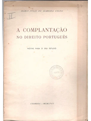 A complantação no direito português notas para o seu estudo