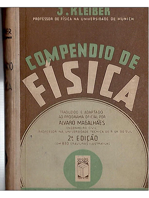 Compêndio de física com 830 gravuras ilustradas