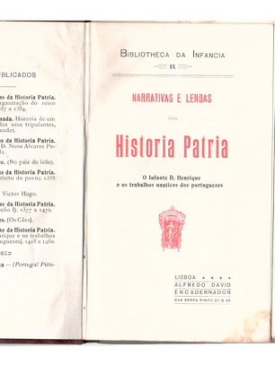 Narrativas e lendas da história pátria