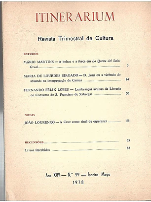 Itinerarium - Revista trimestral de cultura