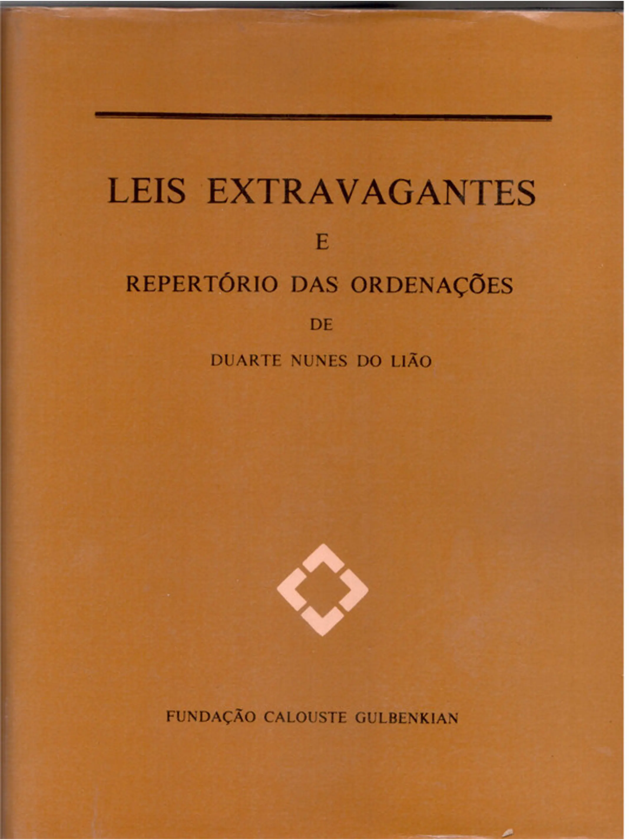 Leis extravagantes e reportório das ordenações 1