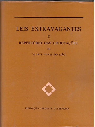 Leis extravagantes e reportório das ordenações