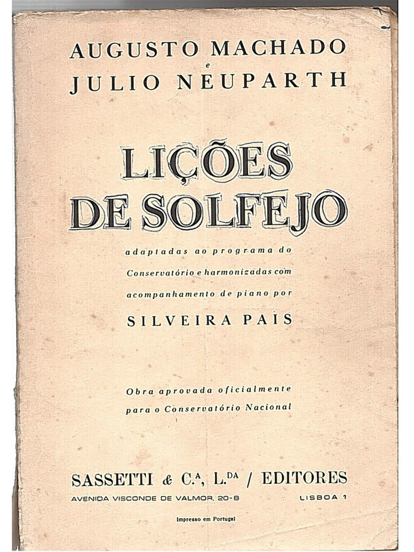 Lições de solfejo 1
