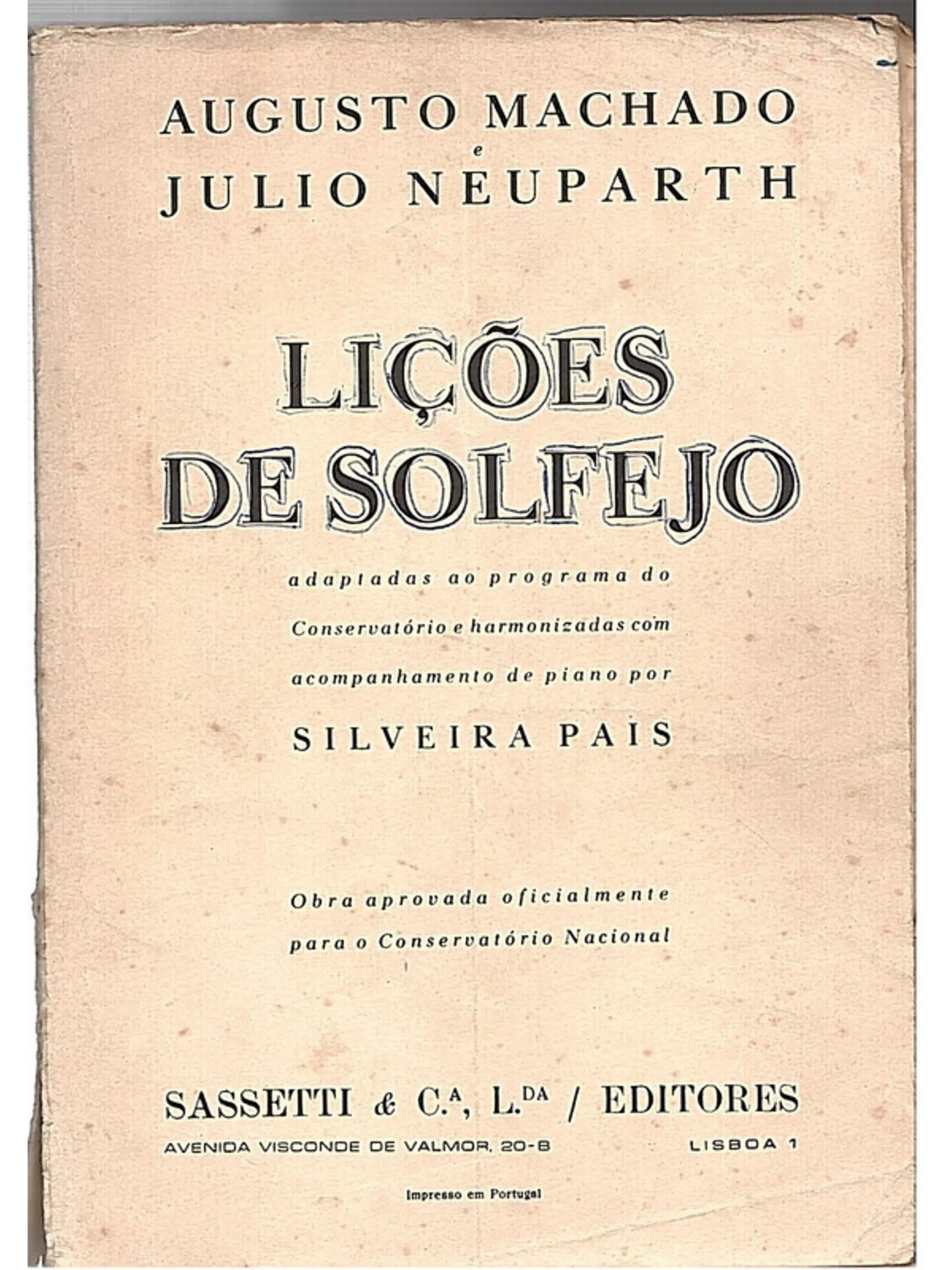 Lições de solfejo 1