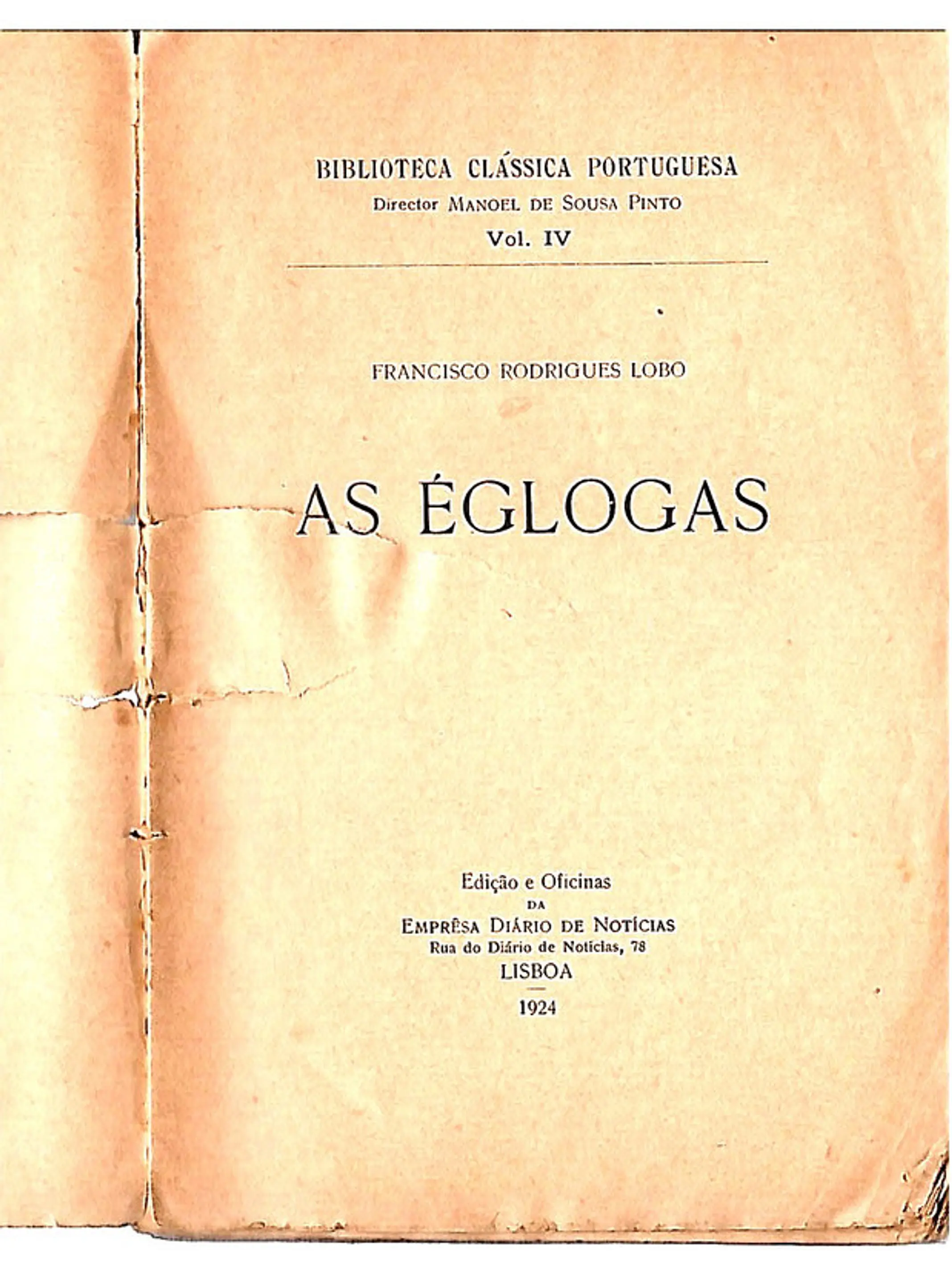 As églogas - Vol IV 1