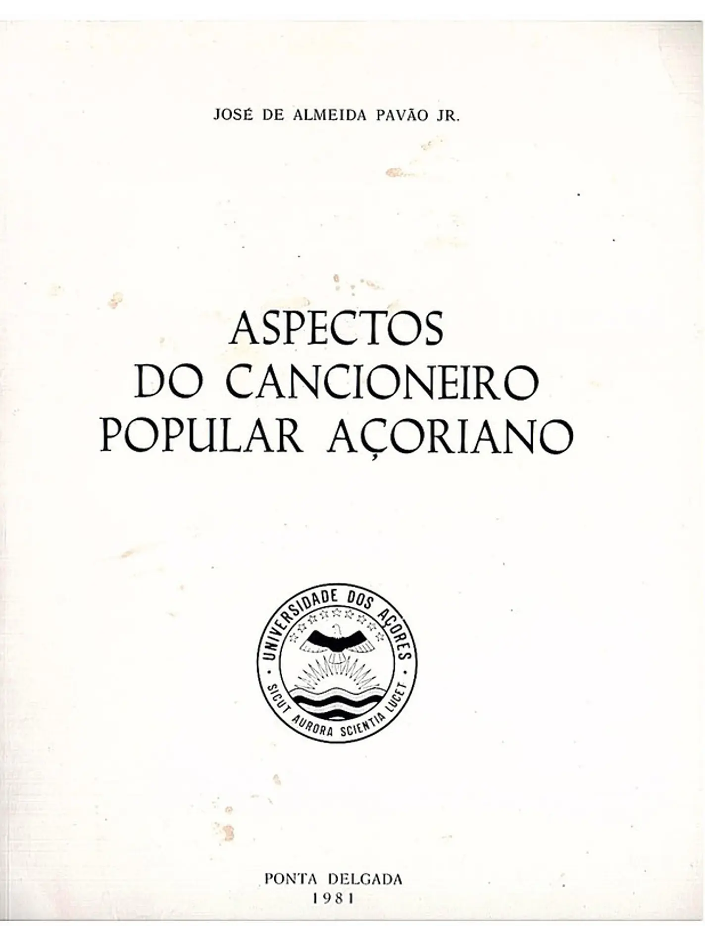 Aspectos do cancioneiro popular açoriano 1