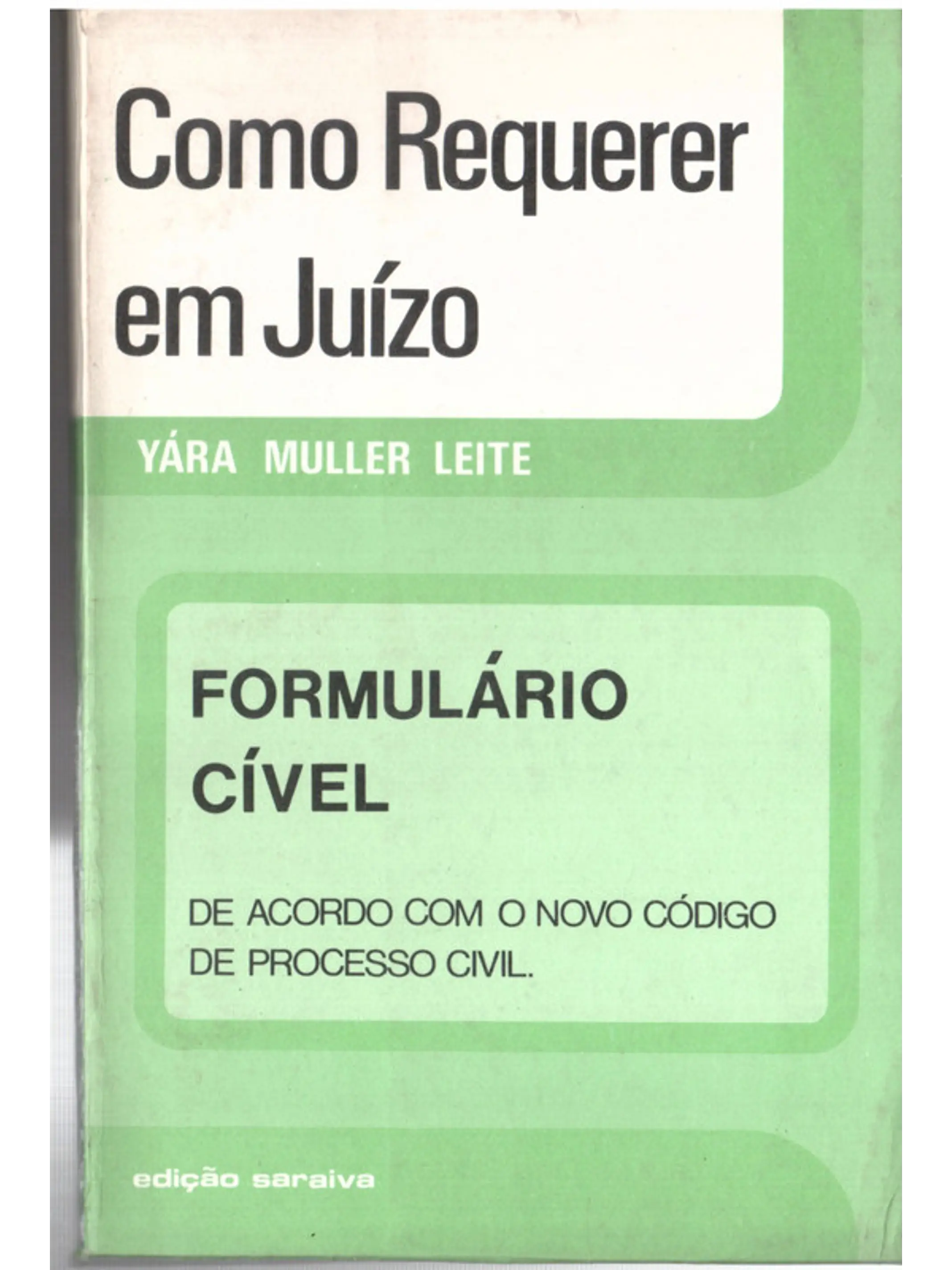 Como requerer em juízo - formulário cível 1