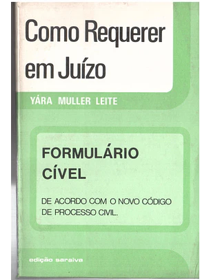 Como requerer em juízo - formulário cível
