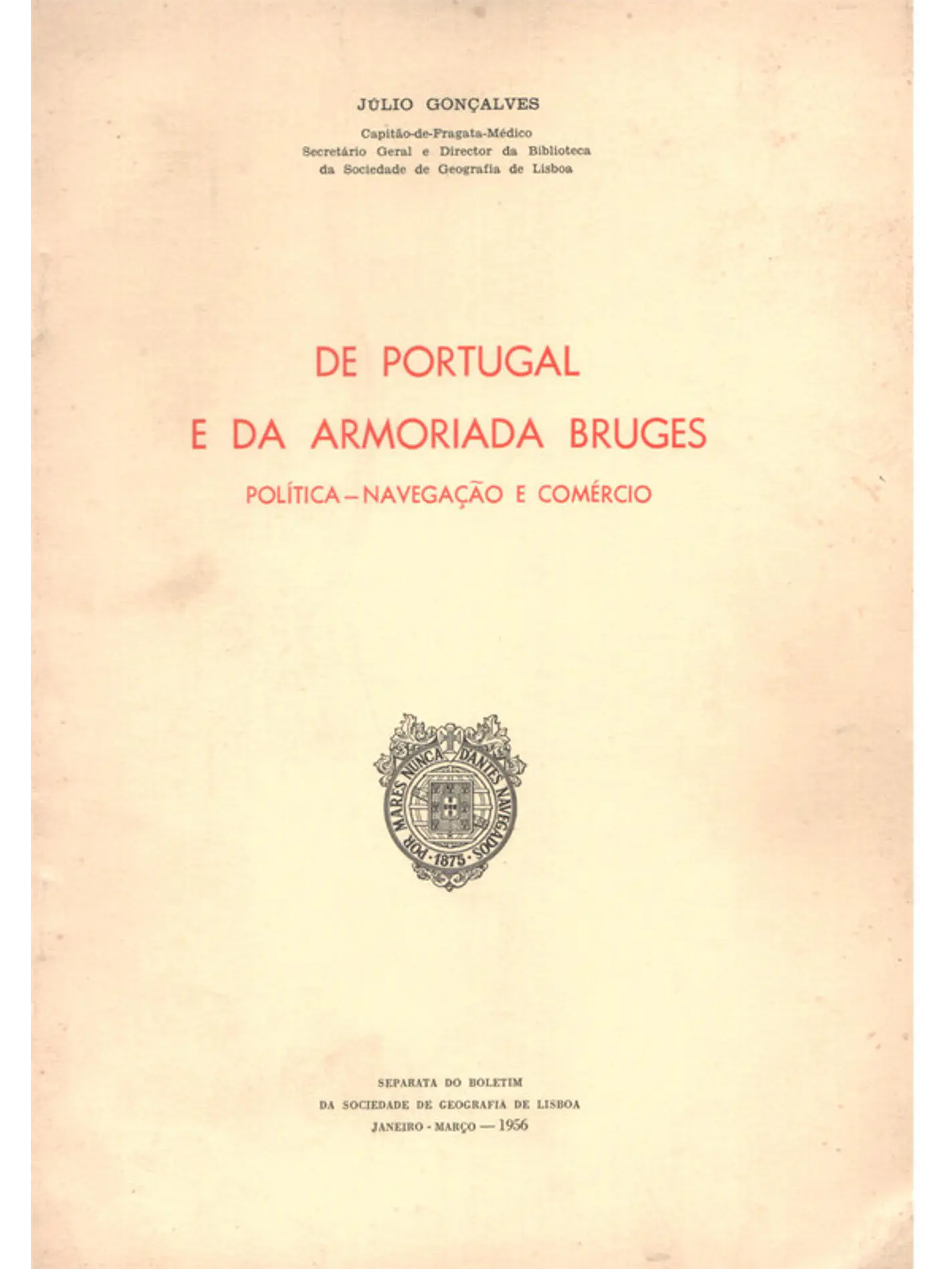 De Portugal e da armoriada Bruges 1