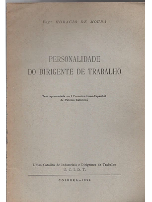 Personalidade do dirigente do trabalho