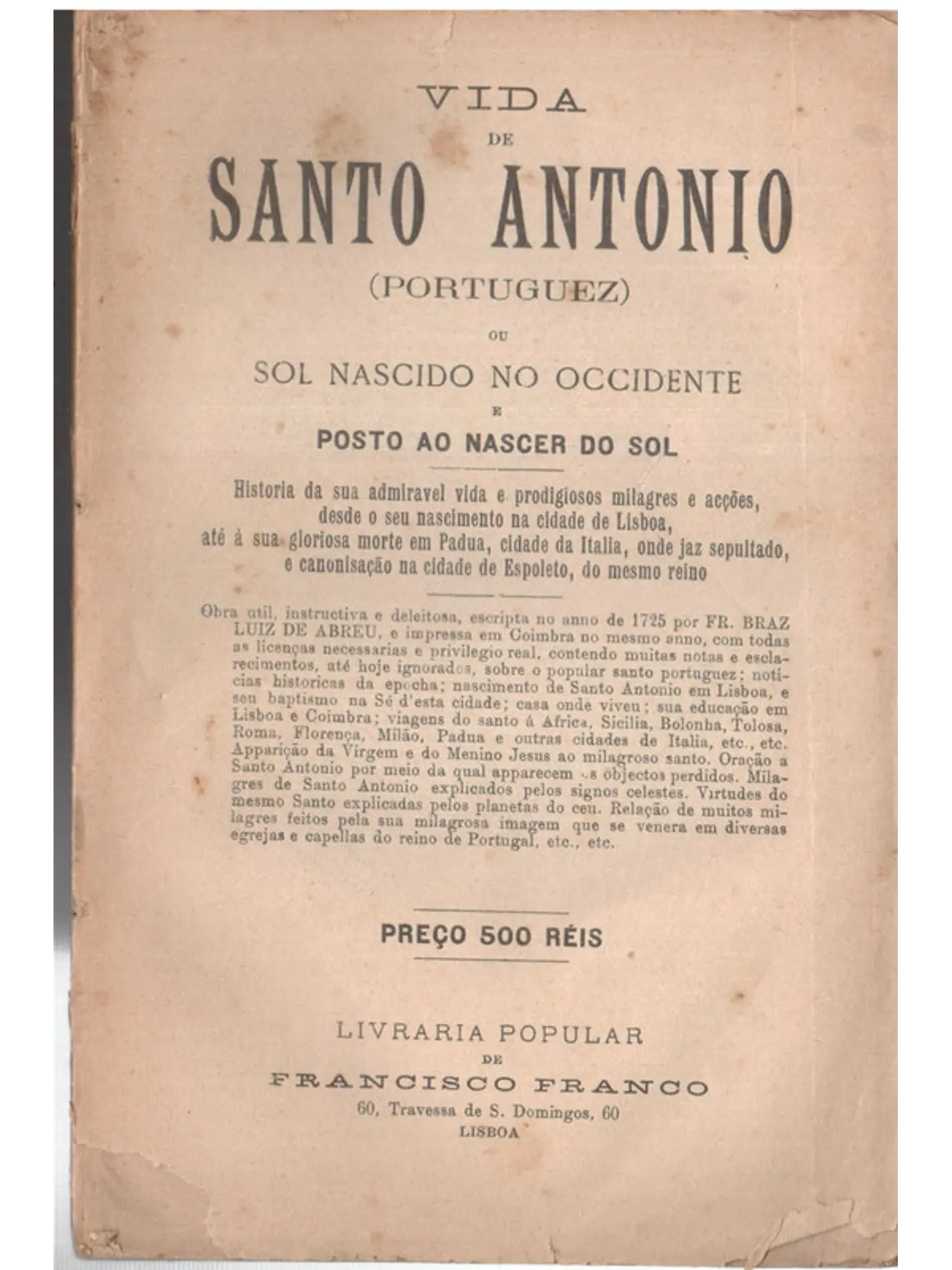 Vida de Santo António 1
