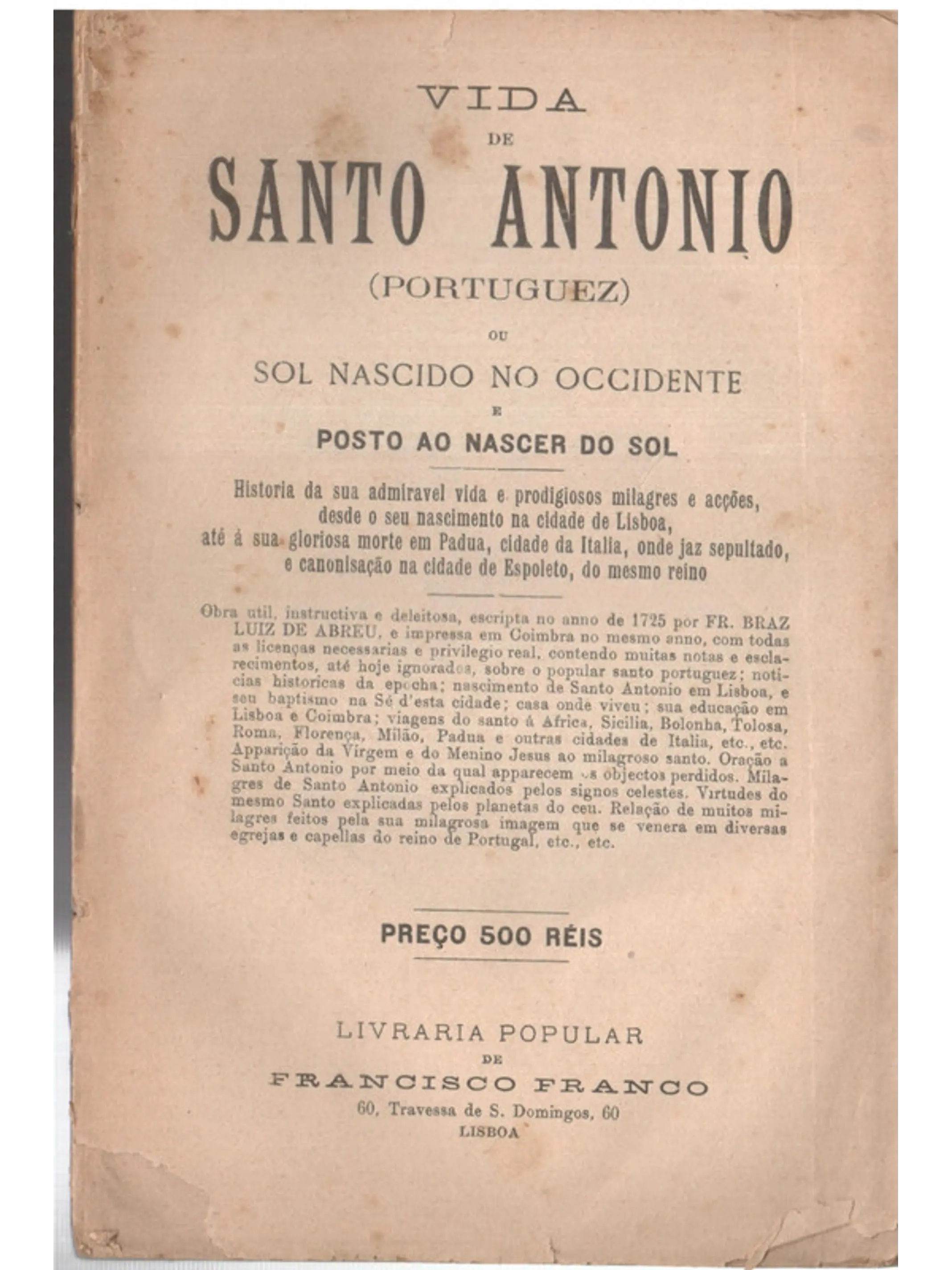 Vida de Santo António 1