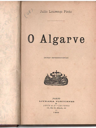 O Algarve: Notas Impressionistas