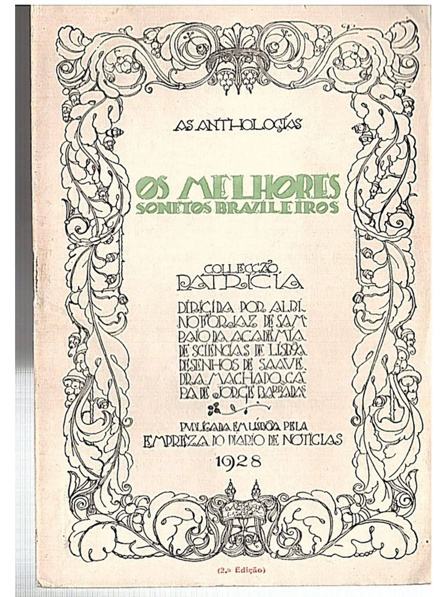 Revista da coleção Patrícia - Os melhores sonetos brasileiros 1