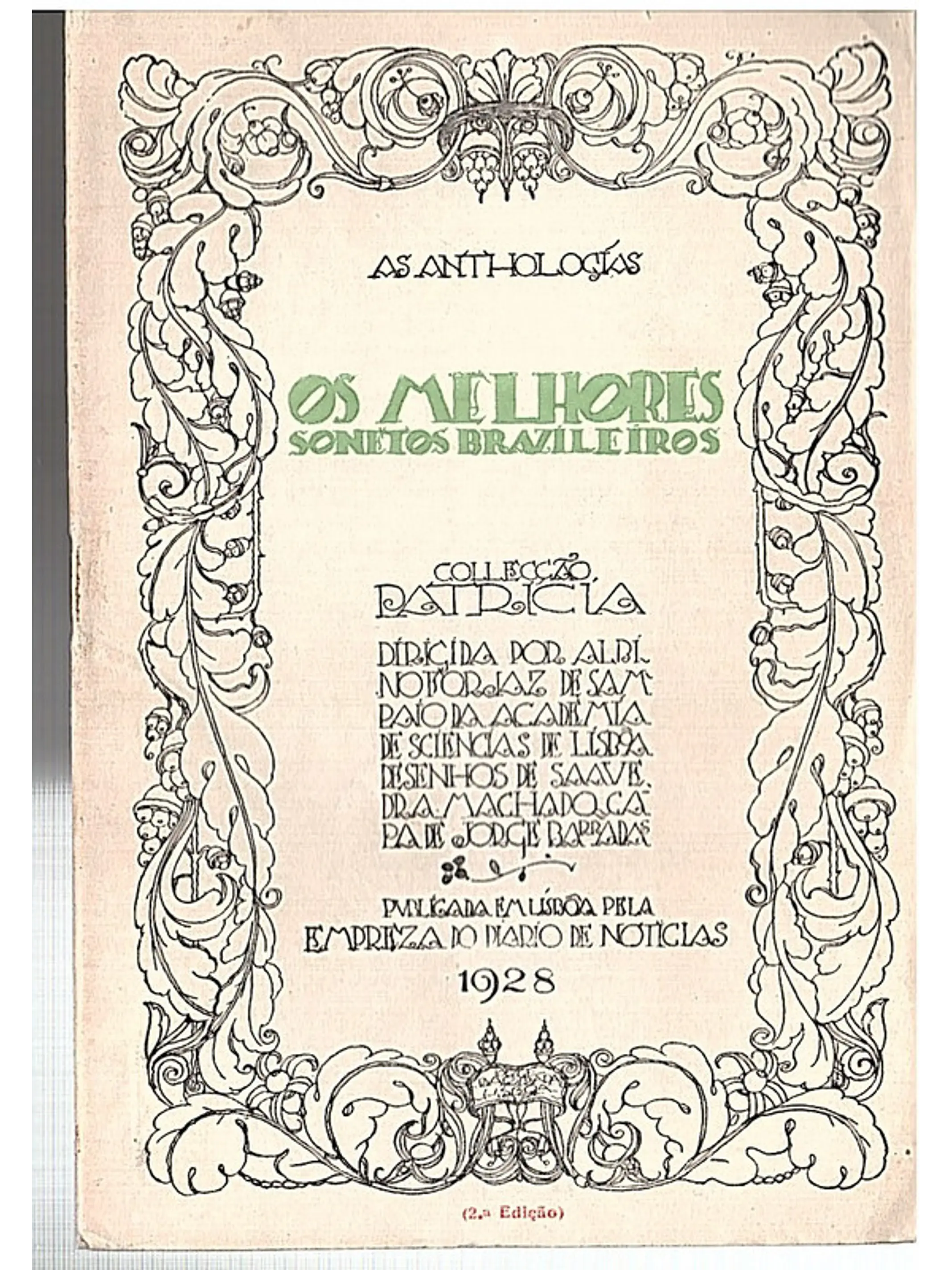 Revista da coleção Patrícia - Os melhores sonetos brasileiros 1