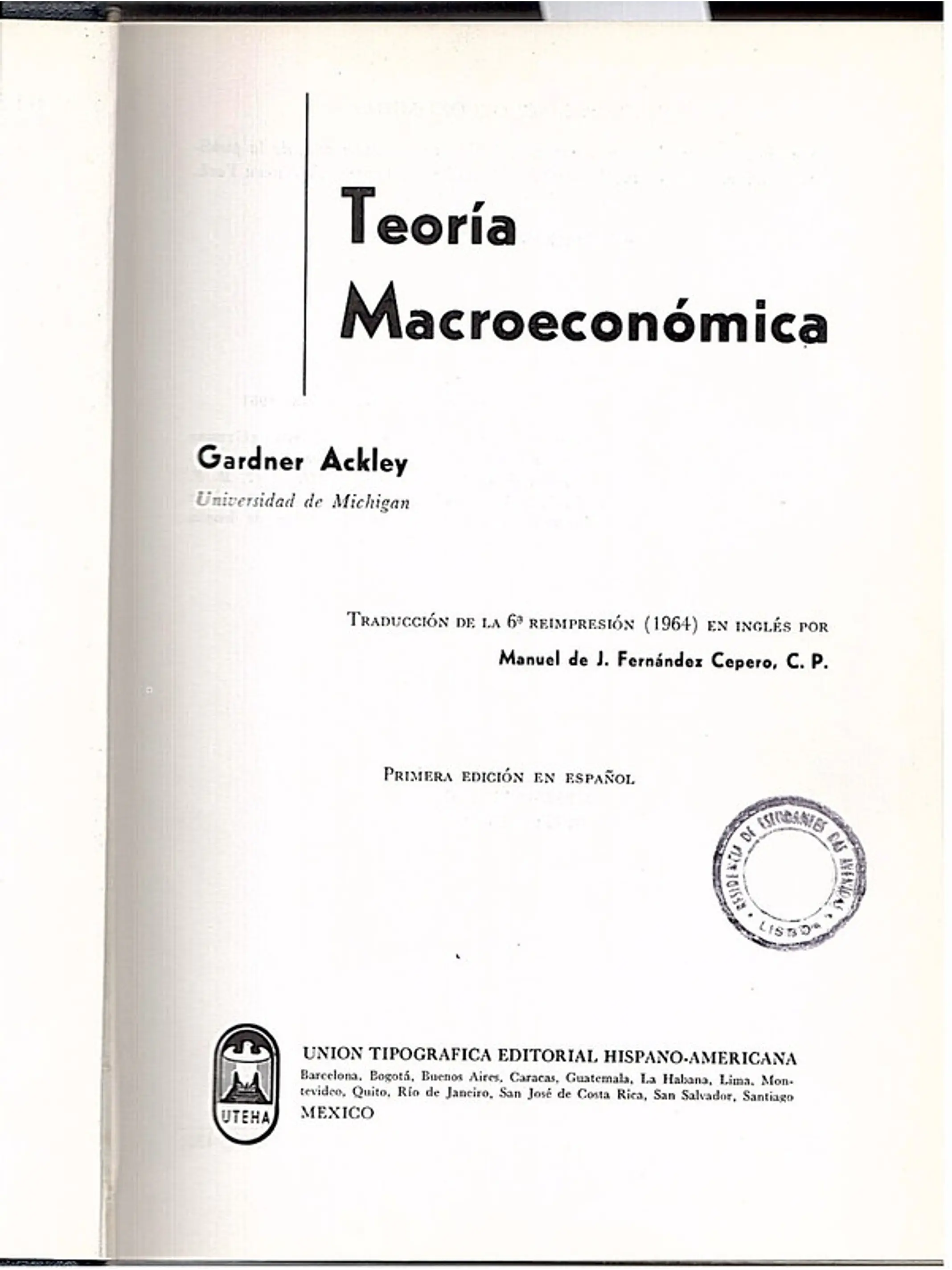 Teoria macroeconomica 1