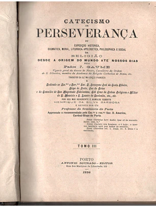 Catecismo da perseverança Volume(s) 3 e 4