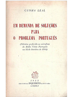 Em demanda de soluções para o problema português