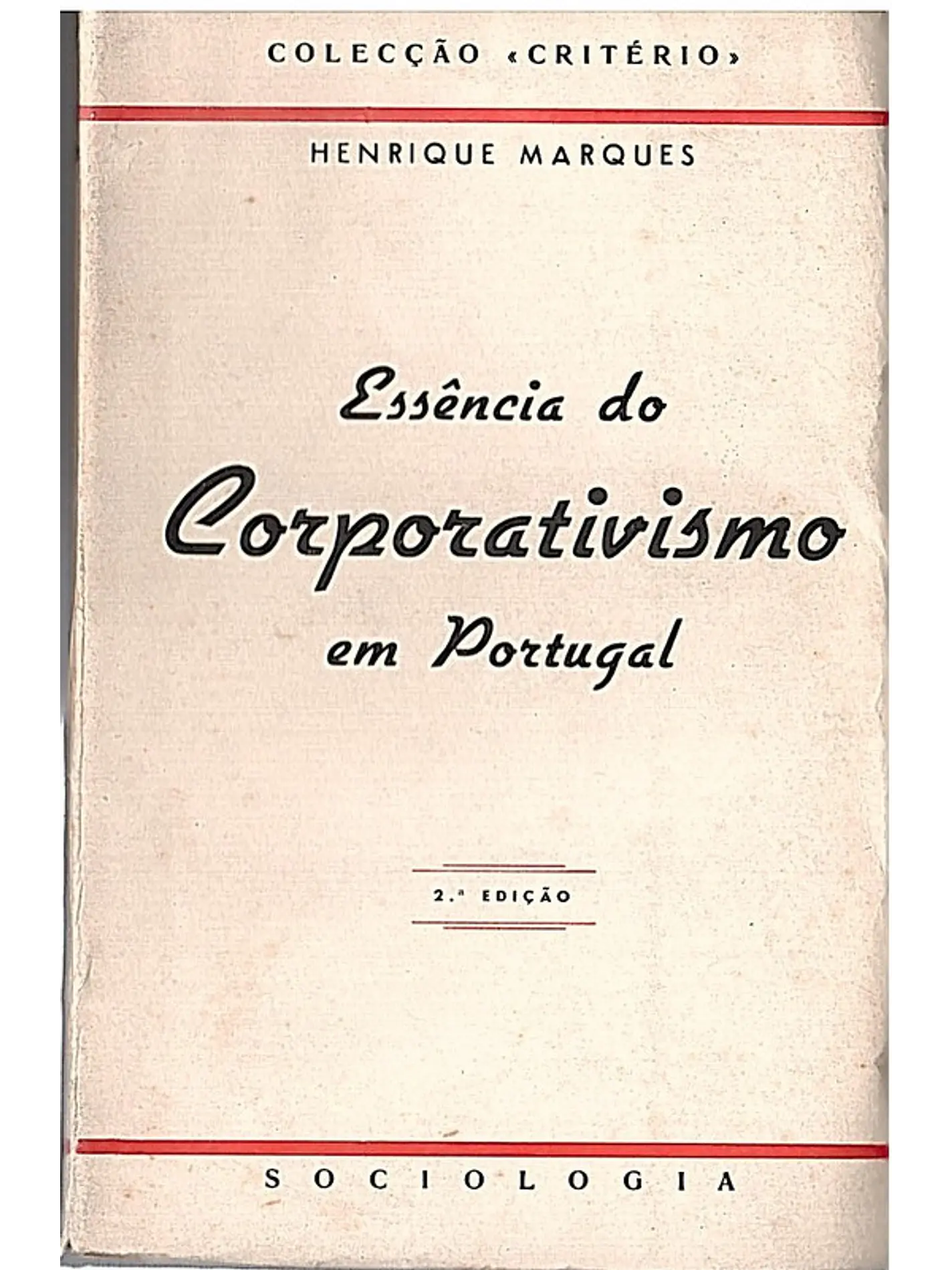 Essência do corporativismo em Portugal 1