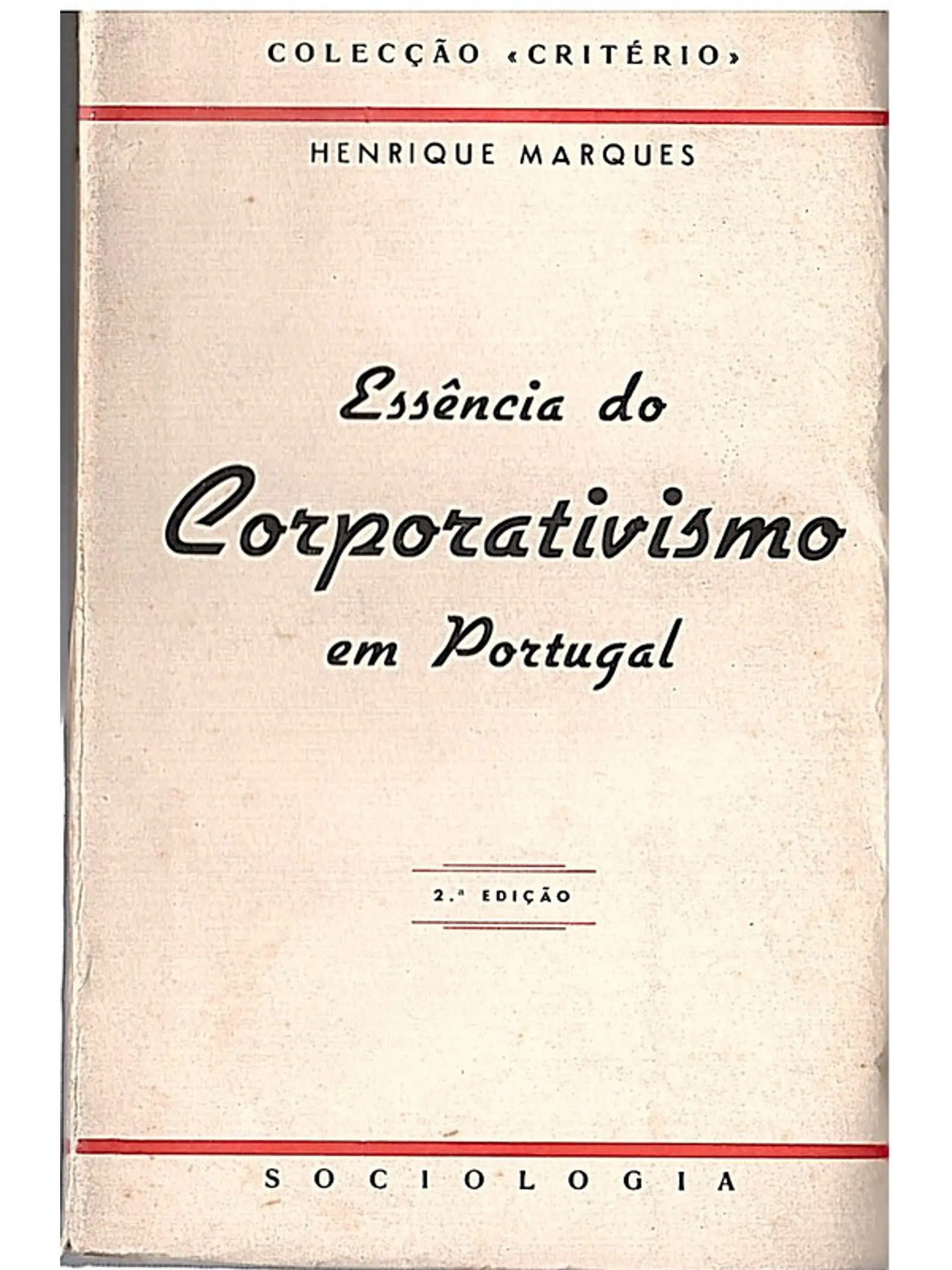 Essência do corporativismo em Portugal 1
