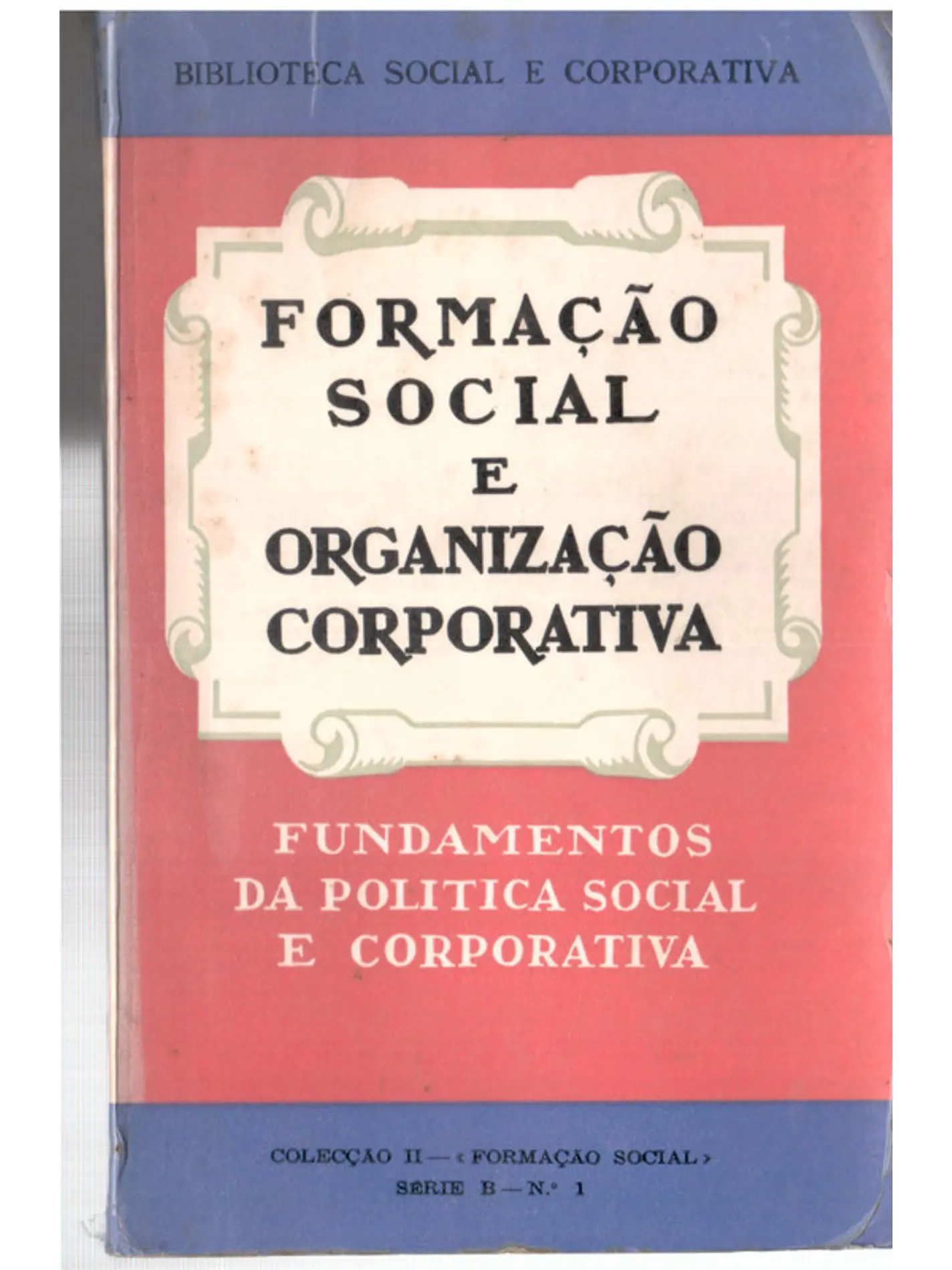Formação social e organização corporativa 1