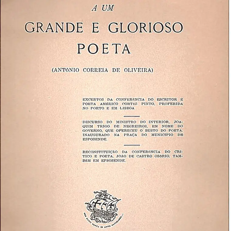 Consagração nacional a um grande e glorioso poeta 1