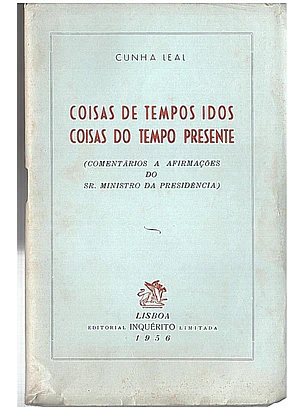 Coisas de tempos idos coisas do tempo presente