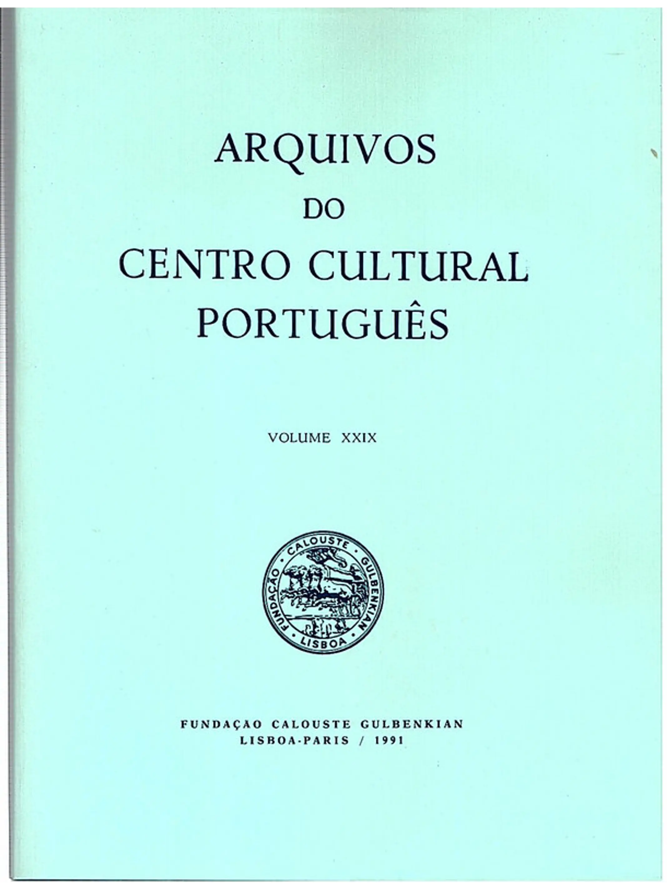 Arquivos do centro cultural português (Volume 29) 1